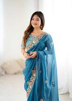 Femmes style décontracté été Diwali hiver dernière haute qualité Slim Fit Designer Banarasi coton soie Saree Blouse Kanchipuram