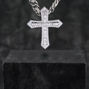 Pendentifs à breloques Hip Hop en diamant cultivé en laboratoire VVS sur mesure 10K/14K or certifié GIA Style glacé cadeau unisexe - Product Image 1