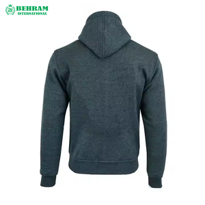 Sweat à capuche unisexe personnalisé OEM, chaud et zippé |   Sweat-shirts à fermeture éclair élégants et décontractés pour le streetwear et la salle de sport, 100% coton, respirants, séchage rapide - Product Image 2