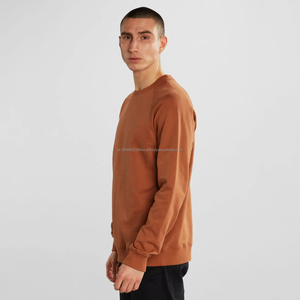 Sweat-shirt unisexe en coton pour homme, pull à col rond uni, logo personnalisé brodé, imprimé, tissu polaire respirant - Product Image 2