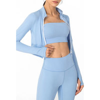 Ensemble de yoga 3 pièces écologique pour femme : Leggings respirants taille haute extensibles sans coutures, soutien-gorge de sport et cordon de serrage pour fitness et gym