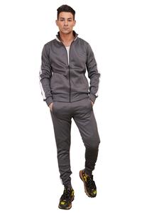 Chaqueta con cremallera completa de color personalizado para hombre, conjunto de chándal de gimnasio, Sudadera con capucha de algodón liso, superoferta de septiembre, dos piezas - Product Image 3