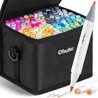 Ohuhu Fine & Pinceau Astuce Esquisse Coloriage et Illustration pour Adultes-Série Honolulu 120-Couleur