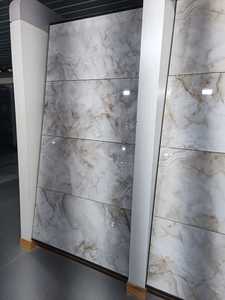 Carreaux de sol en céramique modernes de 600x1200mm aspect marbre émaillé poli pour l'intérieur et l'extérieur pour la salle de bain - Product Image 4