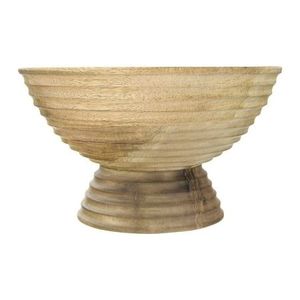 Durable Handcrafted Wooden Serving Bowls Perfect <b>for</b> Serving Hearty Meals Snacks Salads and Desserts Indoors Outdoors - Product Image 3