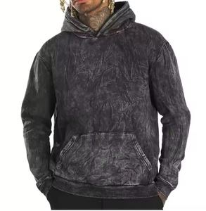 Men Acid Wash Hoodies / New Fashionable Street Wear Men Comfortable Breathable Acid Wash Hoodies - Product Image 1