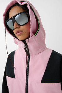 Chaqueta de carcasa blanda para senderismo para mujer, proveedor OEM, a prueba de viento, transpirable, con cremallera, para exteriores, con opción de etiqueta privada - Product Image 2