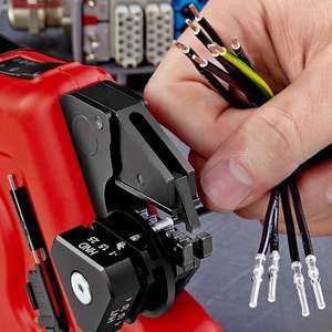 Knipex -eCrimp Alicates Electromecánicos para Crimpar Cables con Matrices Intercambiables para un Sistema de Crimpado Eficiente - Product Image 5