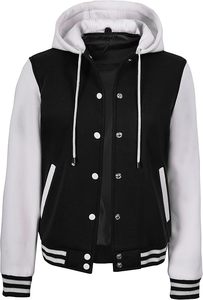 Vestes d'université pour femmes Haute qualité Nouvelle arrivée Veste d'université avec capuche Veste d'université respirante et durable pour femmes - Product Image 3