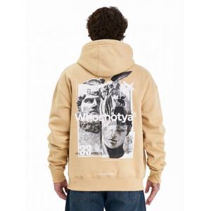 Servicio OEM, Sudadera con Capucha de Invierno Extra Grande para Hombre, de Algodón Grueso Premium, con Logotipo Personalizado Bordado, Oferta al por Mayor - Product Image 1