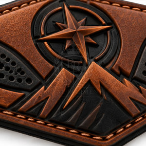 Écussons en cuir personnalisés, logos à coudre, étiquettes décoratives pour chapeaux, vêtements, accessoires de mode et marquage personnalisé - Product Image 6