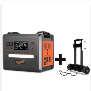 Nuovo Generatore Solare Portatile 5000 Plus con Batteria agli Ioni di Litio 2400W, Pannelli Solari Pieghevoli da 200W e Carrello per Camper e Campeggio - Product Image 1