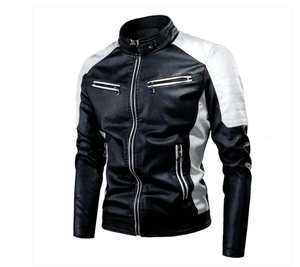 แจ็คเก็ตหนังผู้ชาย, เสื้อแจ็คเก็ตหนังกันลมกันลมเสื้อแจ็คเก็ตหนังแฟชั่นใหม่2026 - Product Image 5
