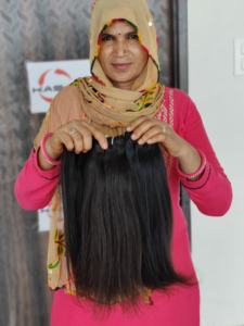 100เทปผมดิบจากอินเดียเส้นผมมนุษย์ทอสองชั้นอยู่ในแนวเดียวกัน - Product Image 6