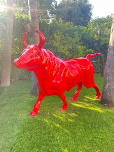 Estatua de Toro de Fibra de Vidrio Rony Freiha, Proceso de Pultrusión, Superficie Lisa, Uso Industrial, Servicio de Corte Personalizado, Líbano - Product Image 2