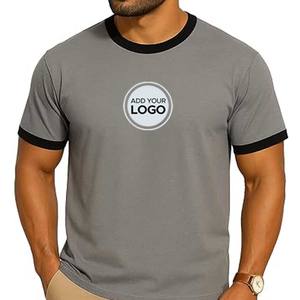 T-shirt pour homme tendance 100% de haute qualité Ringer - Product Image 2