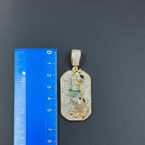 Gold Plated Animal Inspired <b>Dog</b> Pendant Moissanite Diamond Hip Hop 925 Sterling Silver Iced Out Fine <b>Jewelry</b> Pendants & Charms - Product Image 4