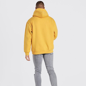 Men's Fashion Oversized Winter Hoodie Top <b>Hip</b> Hop Streetwear Customizable Embroidered Logo French Fleece Plain Dyed 100% Cotton - Product Image 4