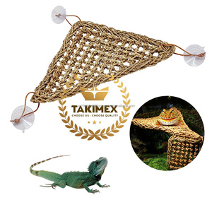 Tumbona de lagarto de fibra de algas marinas de la mejor calidad triángulo de esquina de bambú para dragones barbudos Anoles Geckos Iguanas Reptiles Vietnam - Product Image 3