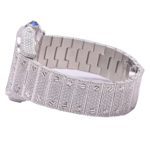 นาฬิกาเพชรสำหรับปลูกในห้องปฏิบัติการทำจากสแตนเลสผลิตจากอินเดียพร้อมเคสสี่เหลี่ยม VVS - Product Image 2