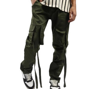 High-quality, loose-fitting, casual <b>work</b> <b>trousers</b>, cotton, hiking, tactical side pockets, black <b>men's</b> <b>cargo</b> <b>trousers</b> - Product Image 1