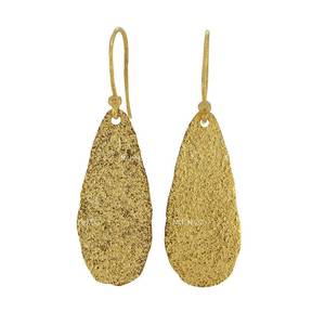 Boucles d'oreilles tendance minimalistes personnalisées pour femme, clous texturés, clous floraux tendance, boucles d'oreilles créoles motif feuille, tendances 2024 - Product Image 6