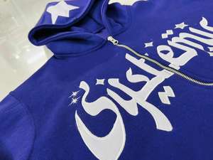 Nouveau sweat à capuche zippé pour homme, personnalisable avec logo, impression en relief et broderie, respirant, grande taille, vente en gros - Product Image 3