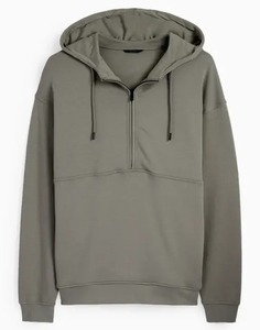 Sweat-shirt et pantalon de jogging d'hiver 69% coton 31% polyester polaire respirant bleu zinc taille plus - Product Image 5