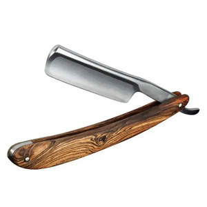 Nouveau rasoir de barbier professionnel simple face lames Super tranchantes coupe gorge rasoirs de rasage pour hommes avec manche en bois - Product Image 3