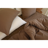 Ensemble de couette sans poussière, microfibre douce au toucher, literie coréenne pour hôtel, toutes saisons, couette lavée à l'air, antidérapante, 9OZ Q 150x200cm