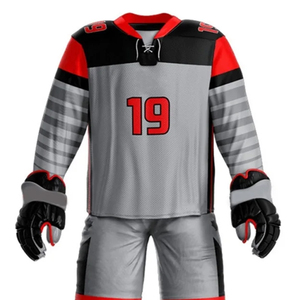 Maillot de hockey sur glace surdimensionné pour homme, personnalisé en gros, polyester/coton, impression numérique, séchage rapide, qualité supérieure - Product Image 2