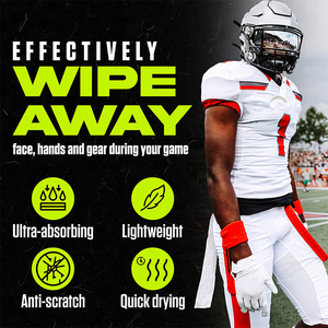 Toalla de campo de fútbol de Mariscal de Campo Toalla de mano de softbol de algodón grueso con cierre para Toalla de quaterback de fútbol - Product Image 4