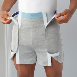 Ropa interior adaptable de frente abierto para hombre para personas mayores con pretina suave y capa absorbente de luz fácil de usar para comodidad y cuidado diario - Product Image 5