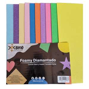 Feuilles de mousse diamantées par couleur - Product Image 1