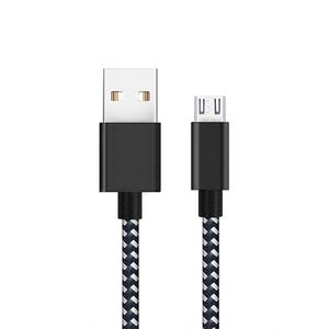 Cable Micro USB Trenzado de Nailon Diwu de 1M - Carga Rápida de Alta Velocidad 3A y Sincronización de Datos - Product Image 1