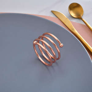 ห่วงใส่ผ้าเช็ดปากทำจากอลูมิเนียมแบบคลาสสิกเป็นมิตรต่อสิ่งแวดล้อมขนาด5ซม. อุปกรณ์เสริมสำหรับโต๊ะโรงแรมร้านอาหารงานเลี้ยงอาหารค่ำสำหรับครอบครัว - Product Image 6