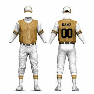 Hot Selling Best Design <b>Light</b> Weight Customized Logo Printing Sports Wear Polyester Material Baseball Uniform - Product Image 1