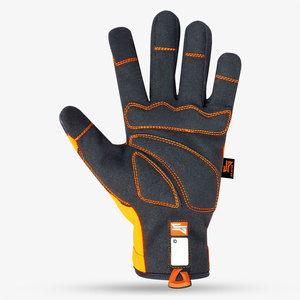 Skatiq Original SG-1351 MARTEX Coolmesh HI-VIZ XL Safety Gloves Waterproof Anti-Slip Nylon Lining Construction <b>TPR</b> Hi-Viz XL - Product Image 3
