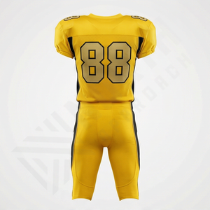 Uniforme de football américain sur mesure, grande taille, haute qualité, 100% polyester, tenue d'équipe professionnelle - Product Image 2