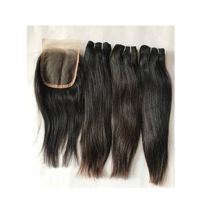 ผมต่อแบบชาวเรมี่ผมตรงผมคนเกรดท็อปสไตล์ลอนธรรมชาติปิดลูกไม้4x4แบบไม่ผ่านกระบวนการ - Product Image 5