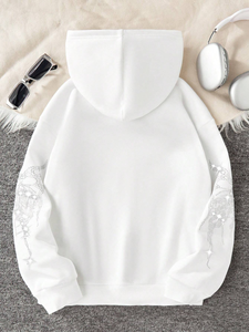 Sudaderas con Capucha de Forro Polar Vintage de Alta Calidad con Diseño 3D en Relieve, Logotipo Bordado, Patrón de Araña, Largas y Gruesas para Invierno - Product Image 2