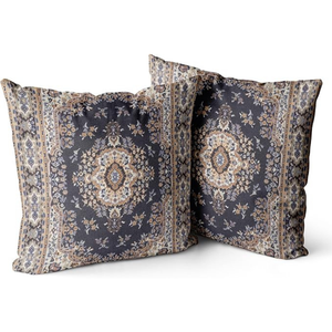 Almohada decorativa de lujo tejida de algodón 100%, almohada decorativa suave y transpirable para sala de estar y dormitorio, hecha en India - Product Image 2