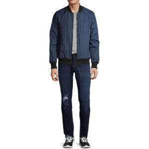 Blouson d'aviateur en satin de soie de haute qualité pour hommes Blouson d'aviateur matelassé en satin à la nouvelle mode et au nouveau style - Product Image 4