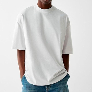 BD nouveauté t-shirts personnalisés pour hommes haute qualité en coton épais imprimé surdimensionné grande taille avec logo avant - Product Image 4