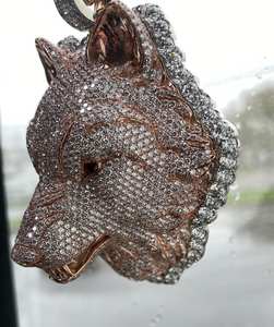 Personnalisé 3D Shining Buss VVS Moissanite Pass Diamond Tester Pendentif à breloque plaqué glacé pour hommes - Product Image 4