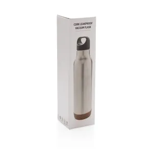 Bottiglia Termica Personalizzata in Acciaio Inossidabile Anti-Goccia con Tappo in Sughero per Merchandising - Product Image 5