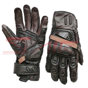 Meilleur fabricant de gants de moto personnalisés de haute qualité hiver classique en cuir véritable écran tactile prix de gros d'usine - Product Image 1