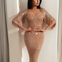 Robes de Demoiselle d'Honneur de Luxe Coupe Empire A-Line 2025 – Nouveauté Tendance – Col Rond, Dos Nu, Broderies Florales en Cristal, Perles, Longueur Ras du Sol, Coupe Ajustée