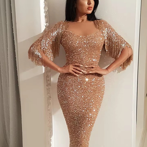 ชุดเพื่อนเจ้าสาวหรูหราทรงเอไลน์ คอลเลคชั่นฮิตปี 2025 คอทรงโอ เปิดหลัง ประดับคริสตัล ดอกไม้ และไข่มุก ยาวกรอมพื้น ทรงเข้ารูป สำหรับงานแต่งงาน - Product Image 1