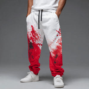 Pantalons de survêtement surdimensionnés pour hommes, imprimés par sublimation, pantalon ample d'hiver, pyjama, pantalon de survêtement à jambes larges sublimé pour hommes - Product Image 6